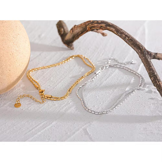 Laid Bare Anklet - 18K Gold Plated Gold Anklet for Women | ENNVY