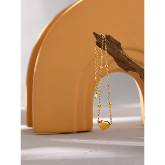 With Love, Anklet - 18K Gold Plated Gold Anklet for Women | ENNVY