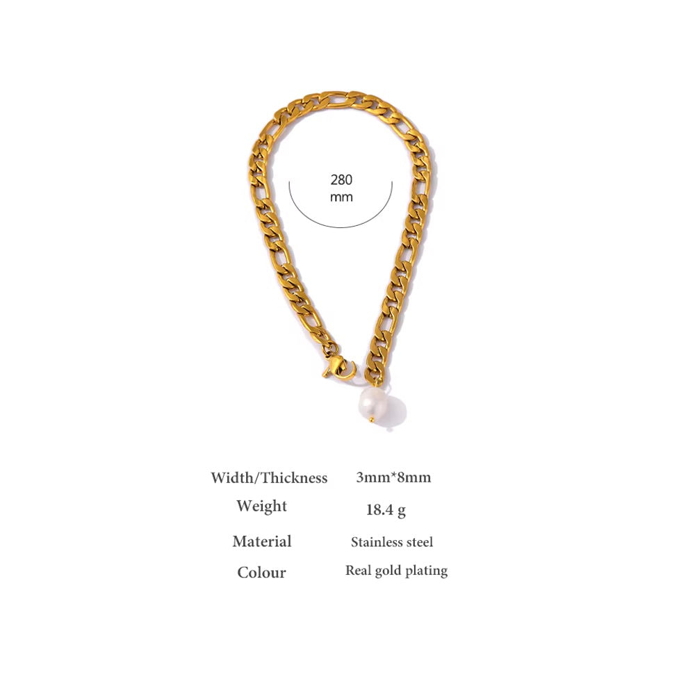 Power in Pearls Anklet - 18K Gold Plated Gold Anklet for Women | ENNVY