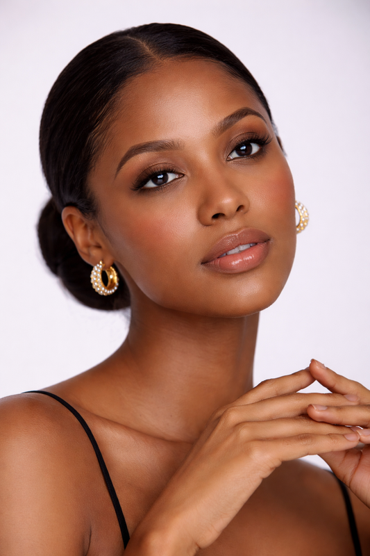 Pearls, Period. Hoops - 18K Gold Plated Hoop Earrings for Women | ENNVY