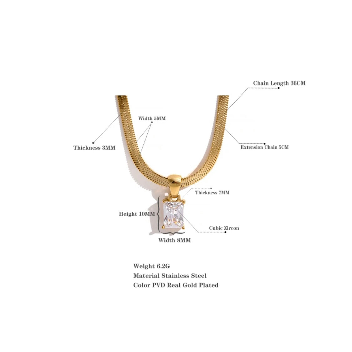Effortlessly Myself Necklace - 18K Gold Plated Necklace for Women | ENNVY