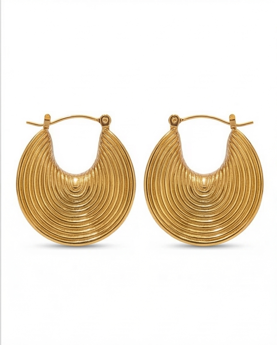 She's Chic Hoops - 18K Gold Plated Hoop Earrings for Women | ENNVY