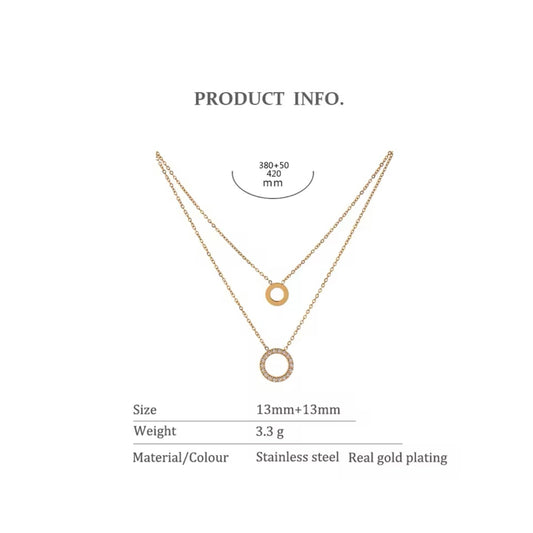 Still Me, Always Layered Necklace - 18K Gold Plated Layered Necklace for Women | ENNVY