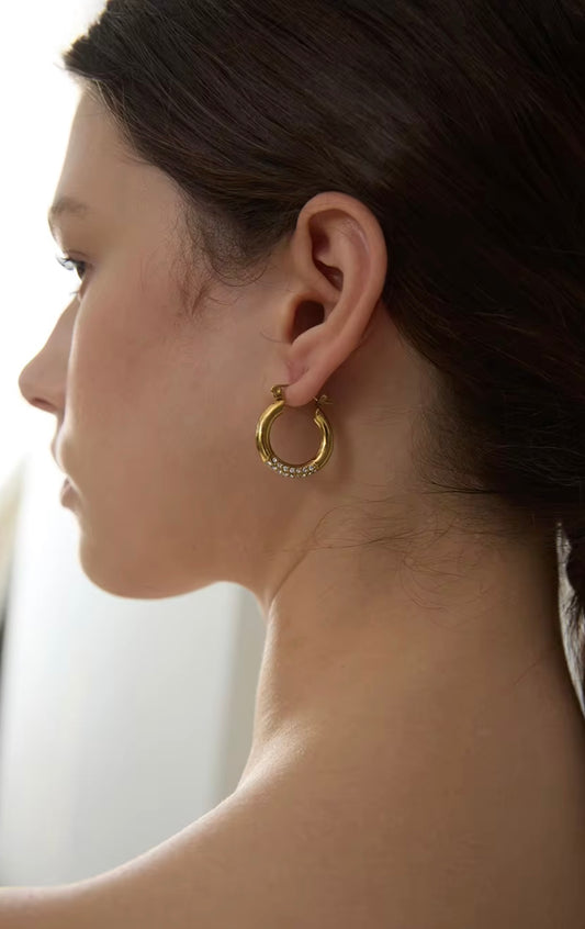 Basic, Actually Hoops - 18K Gold Plated Hoop Earrings for Women | ENNVY
