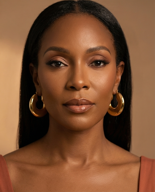 On Her Terms Hoops - 18K Gold Plated Hoop Earrings for Women | ENNVY