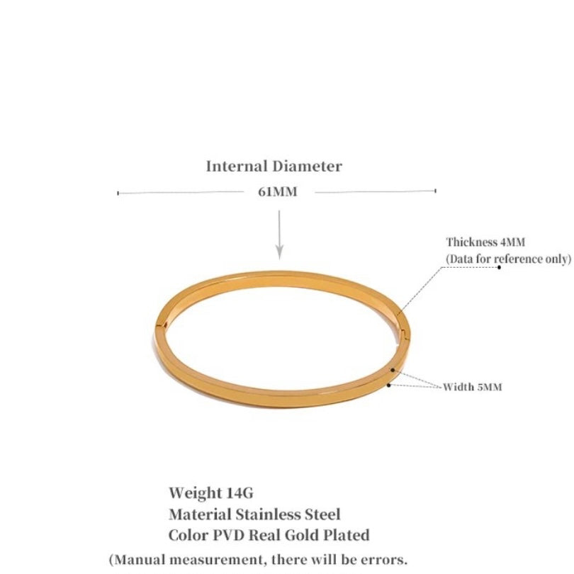 Destiny Bangles - 18K Gold Plated Bangle Bracelet for Women | ENNVY