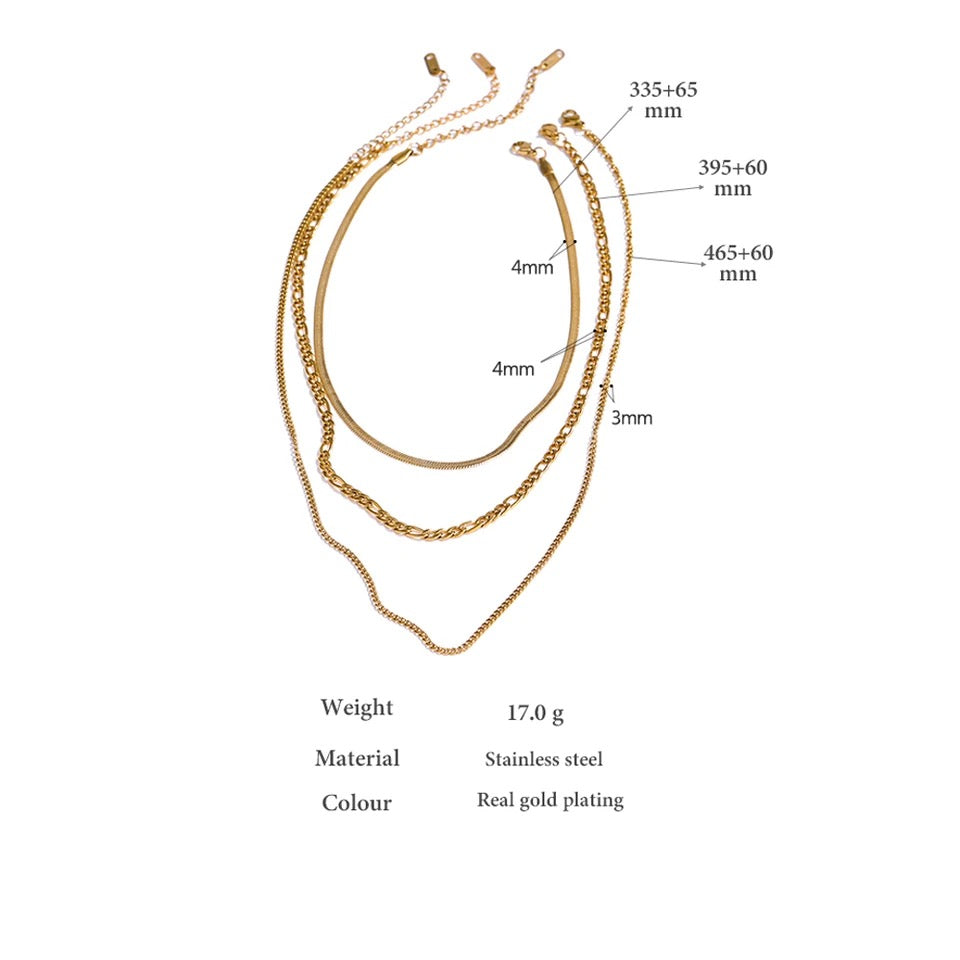 The Trinity Necklace - 18K Gold Plated Necklace for Women | ENNVY