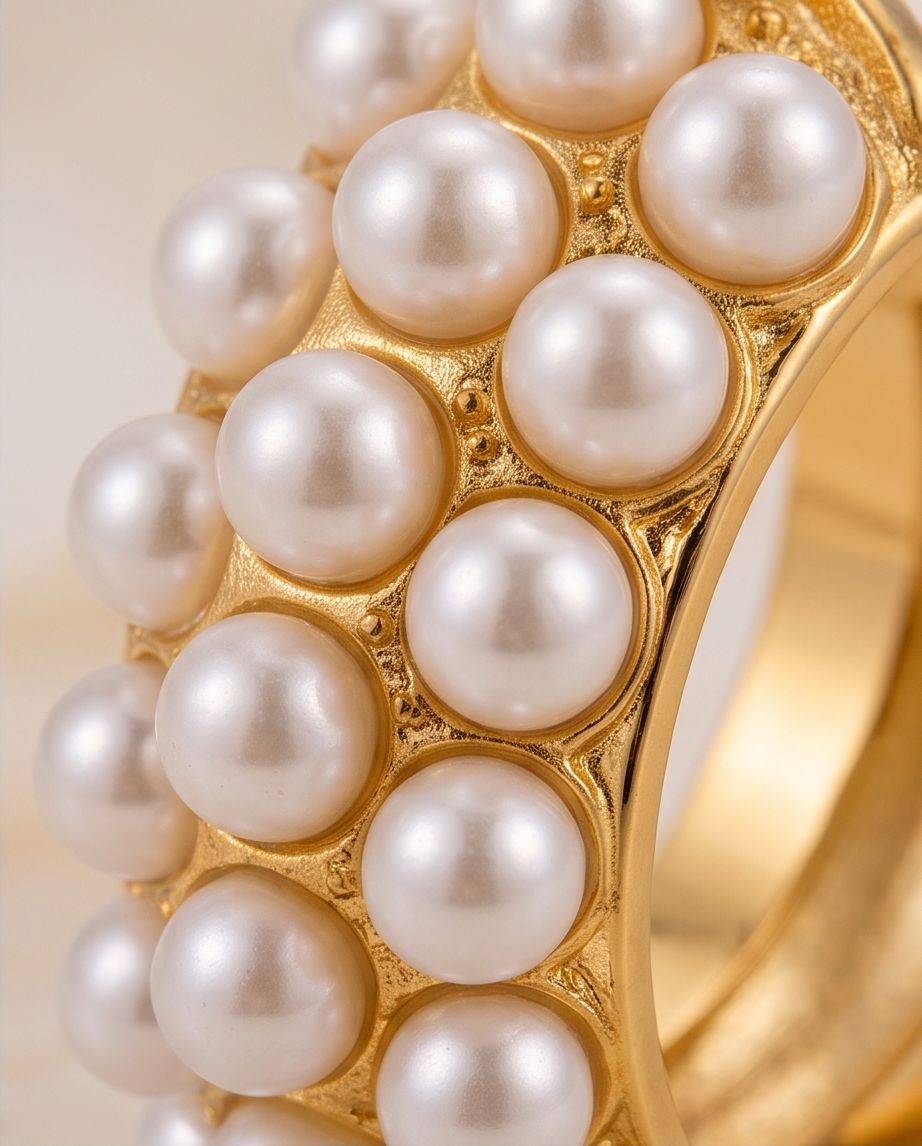 Pearls, Period. Hoops