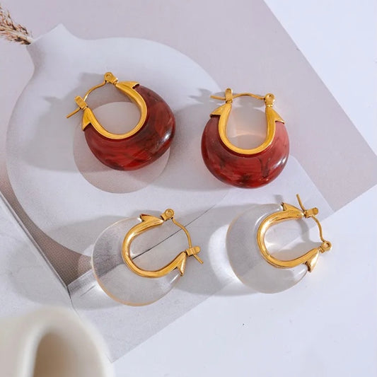 Auryn Hoops - 18K Gold Plated Hoop Earrings for Women | ENNVY