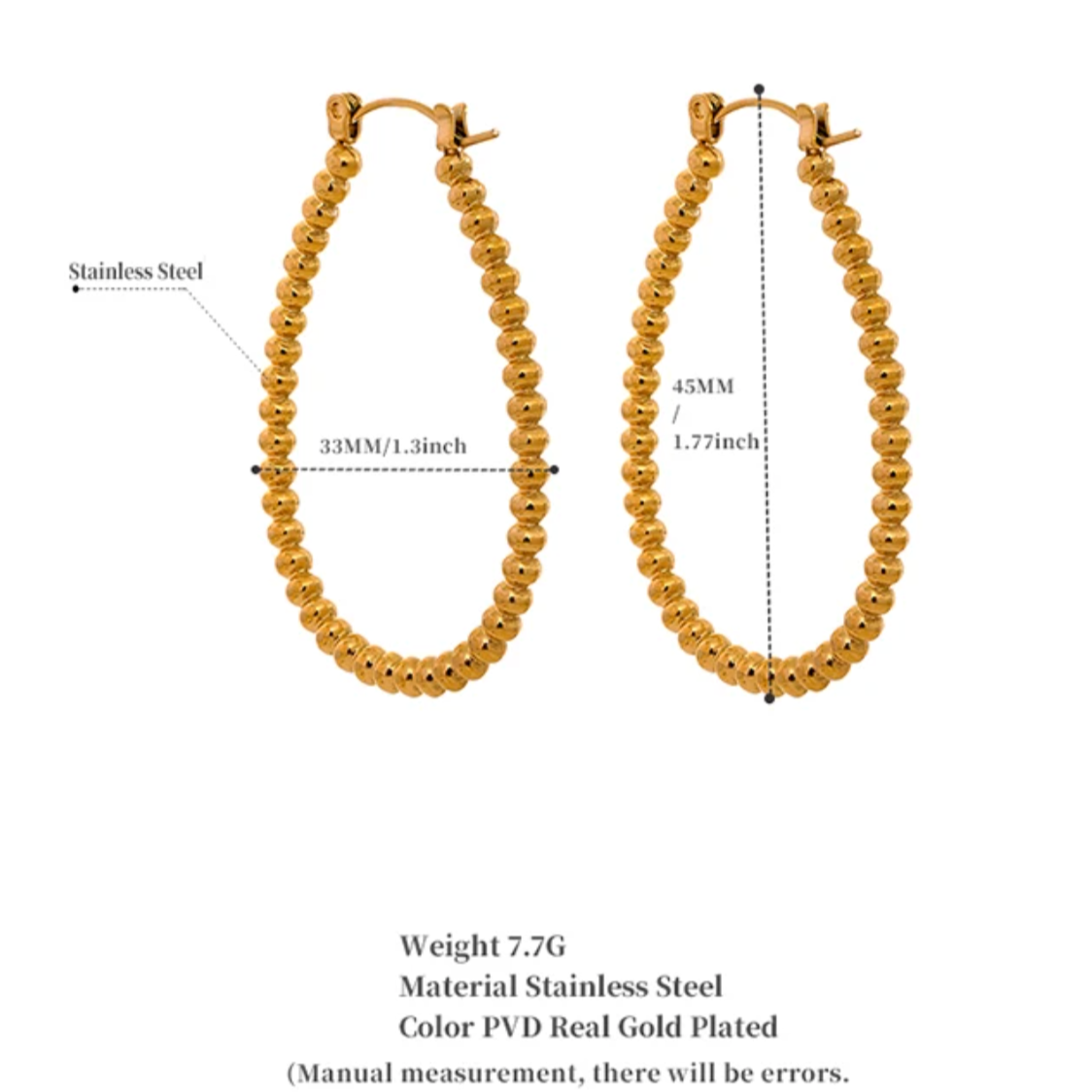 Too Cute Hoops - 18K Gold Plated Hoop Earrings for Women | ENNVY