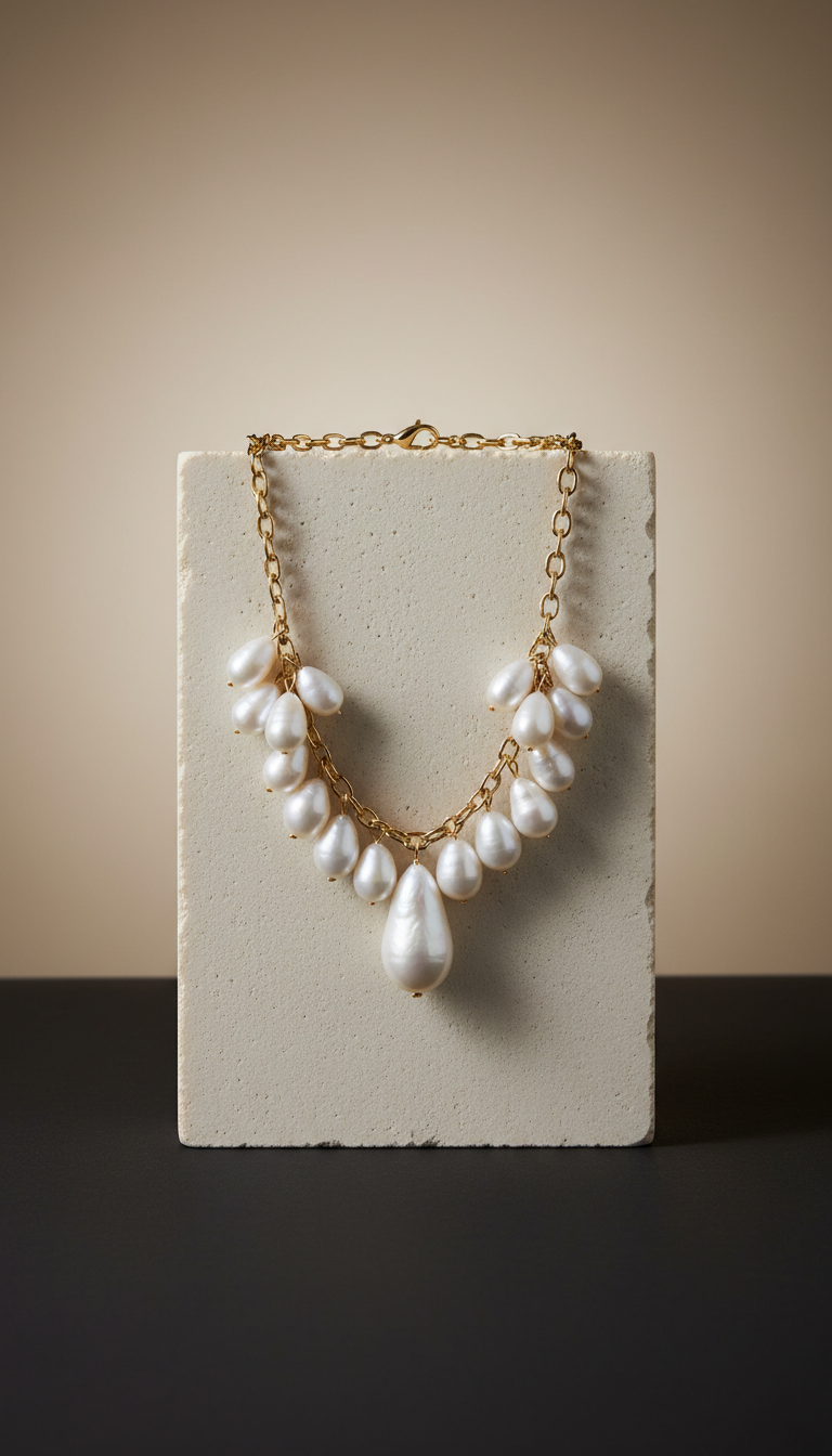 Freshwater Pearl Drop Necklace