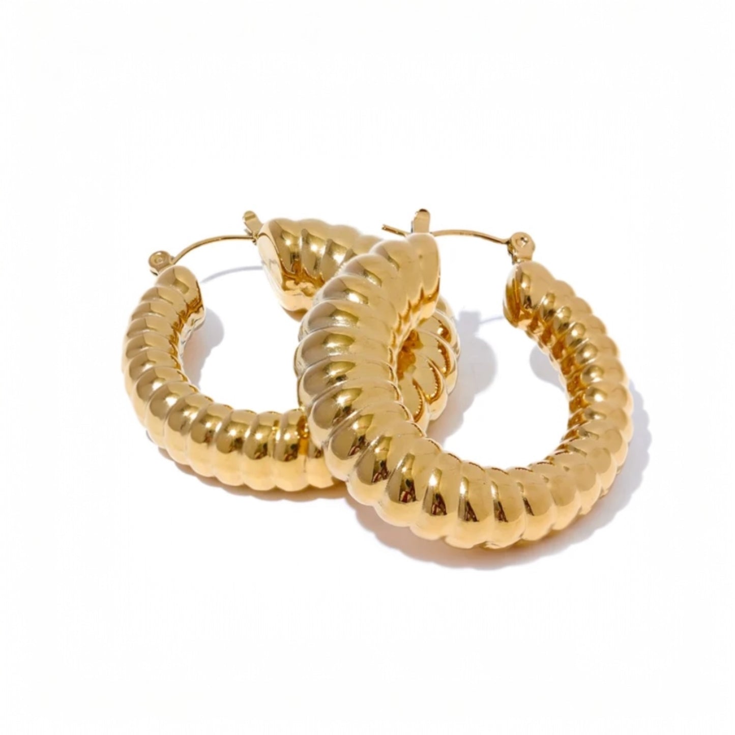 Make Them Look Hoops - 18K Gold Plated Hoop Earrings for Women | ENNVY