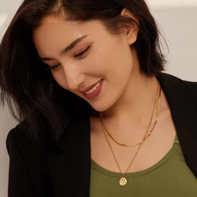 Layered Intentions Necklace - 18K Gold Plated Layered Necklace for Women | ENNVY