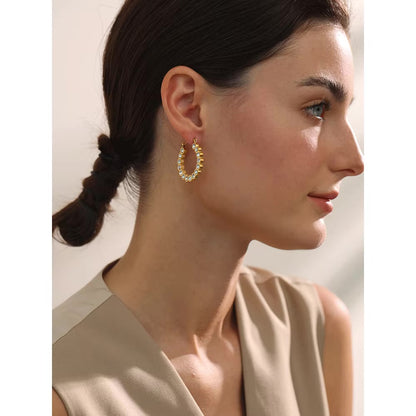 Every Bit of Her Hoops - 18K Gold Plated Hoop Earrings for Women | ENNVY