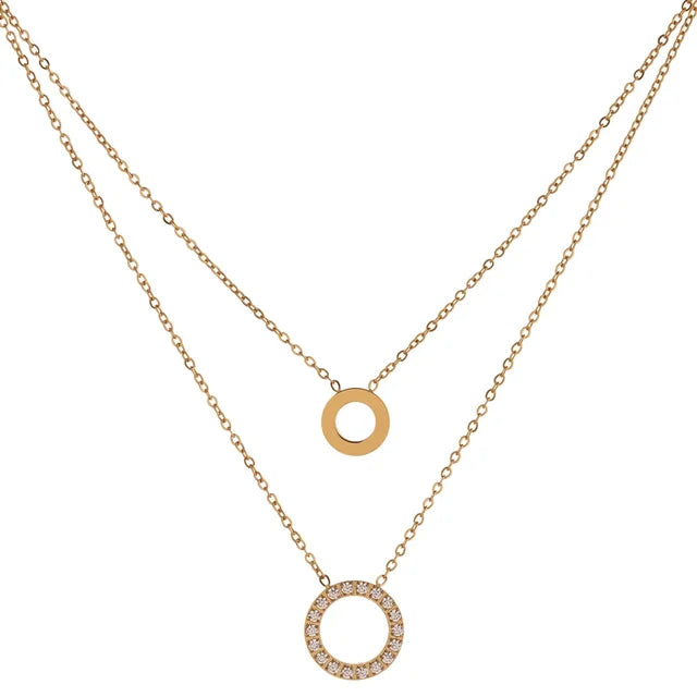 Still Me, Always Layered Necklace - 18K Gold Plated Layered Necklace for Women | ENNVY