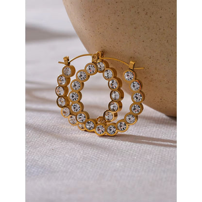 Every Bit of Her Hoops - 18K Gold Plated Hoop Earrings for Women | ENNVY
