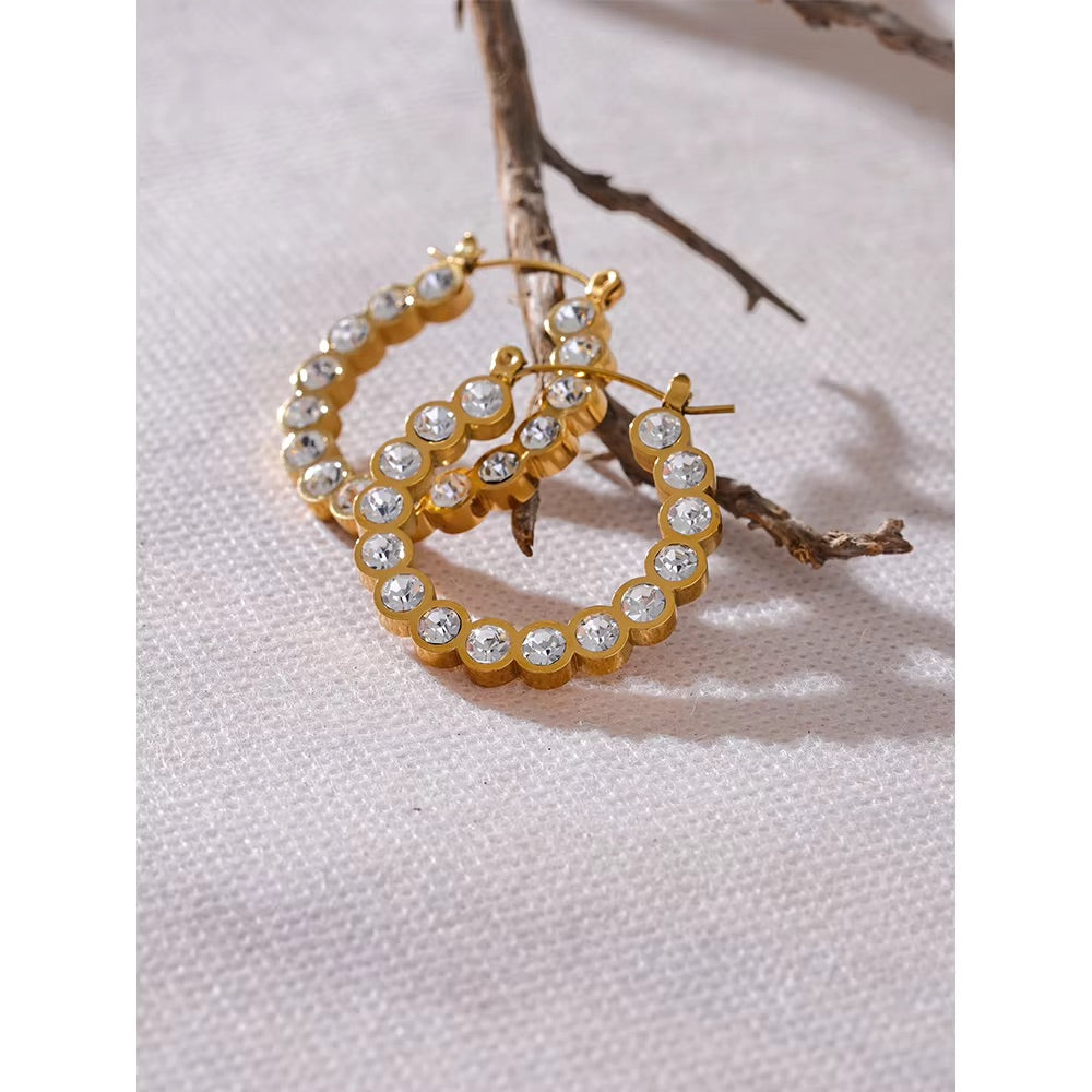 Every Bit of Her Hoops - 18K Gold Plated Hoop Earrings for Women | ENNVY