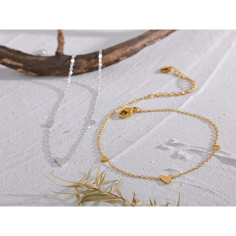 Love on Repeat Anklet - 18K Gold Plated Gold Anklet for Women | ENNVY