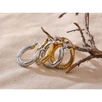 Basic, Actually Hoops - 18K Gold Plated Hoop Earrings for Women | ENNVY