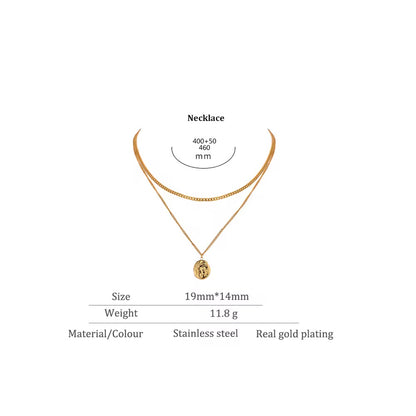 Layered Intentions Necklace - 18K Gold Plated Layered Necklace for Women | ENNVY