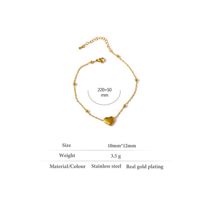 With Love, Anklet - 18K Gold Plated Gold Anklet for Women | ENNVY