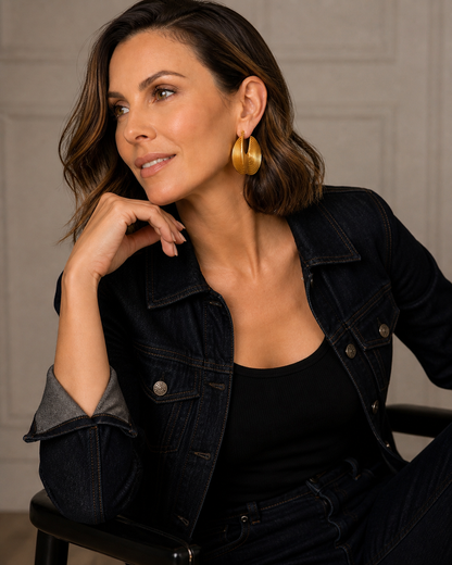 She's Chic Hoops - 18K Gold Plated Hoop Earrings for Women | ENNVY