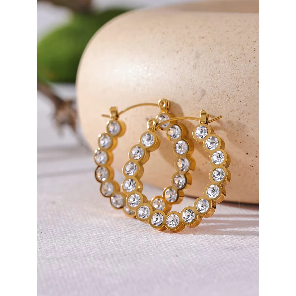 Every Bit of Her Hoops - 18K Gold Plated Hoop Earrings for Women | ENNVY