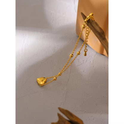 With Love, Anklet - 18K Gold Plated Gold Anklet for Women | ENNVY