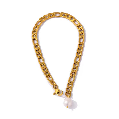 Power in Pearls Anklet - 18K Gold Plated Gold Anklet for Women | ENNVY