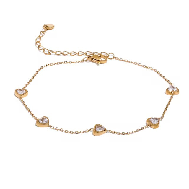 Love on Lock Anklet - 18K Gold Plated Gold Anklet for Women | ENNVY