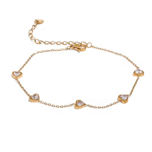 Love on Lock Anklet - 18K Gold Plated Gold Anklet for Women | ENNVY