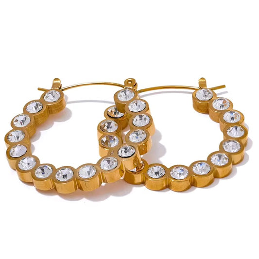 Every Bit of Her Hoops - 18K Gold Plated Hoop Earrings for Women | ENNVY