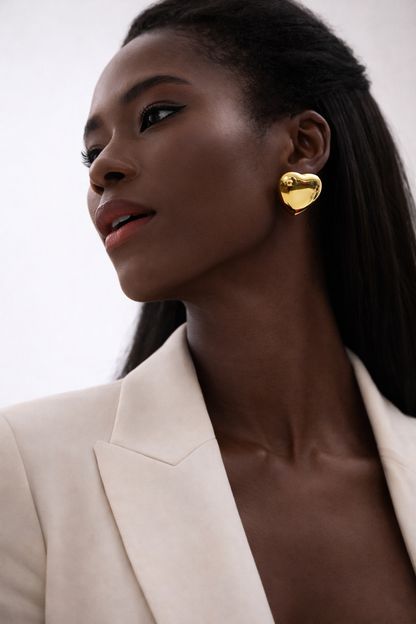 Locked in Love Studs - 18K Gold Plated Stud Earrings for Women | ENNVY