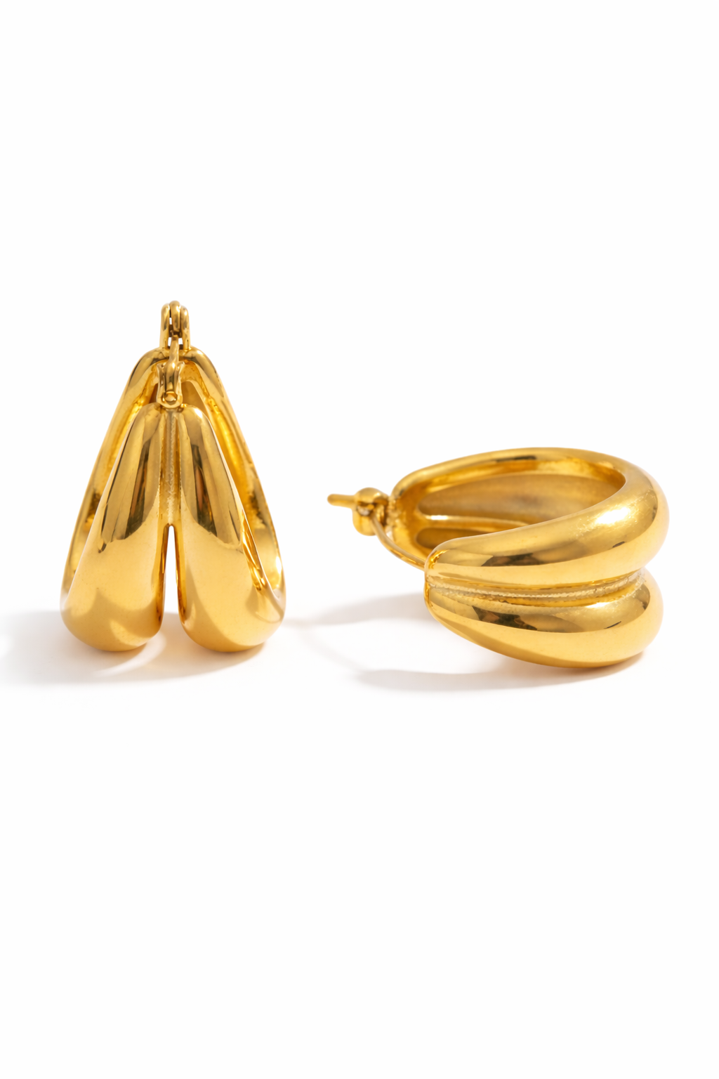 On Purpose Hoops - 18K Gold Plated Hoop Earrings for Women | ENNVY