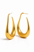 As Intended Hoops - 18K Gold Plated Hoop Earrings for Women | ENNVY