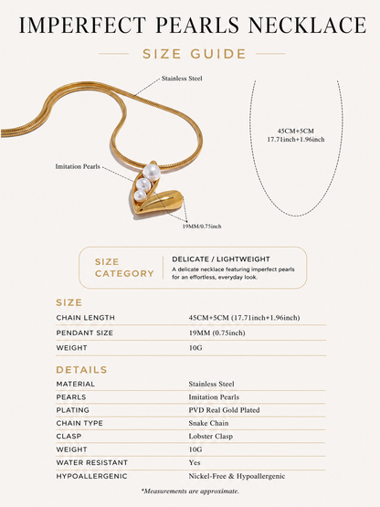 Imperfect Pearls Necklace