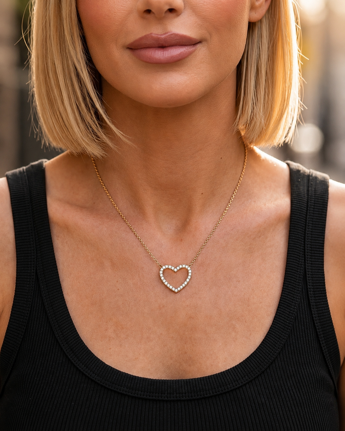 Heart. Elevated Necklace.
