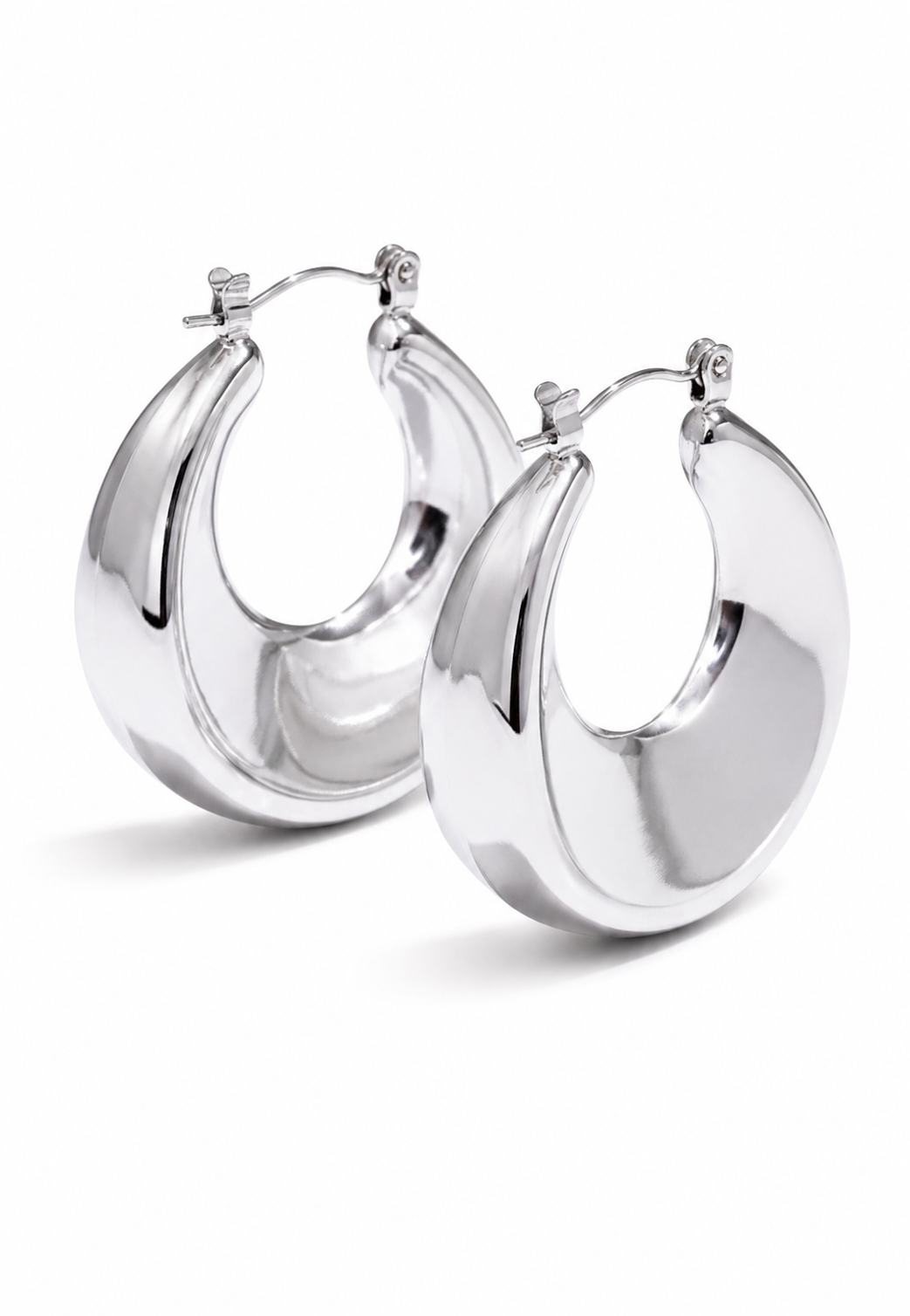 Bold Intent Hoops - 18K Gold Plated Hoop Earrings for Women | ENNVY