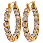 Boujie Bling Hoops - 18K Gold Plated Hoop Earrings for Women | ENNVY