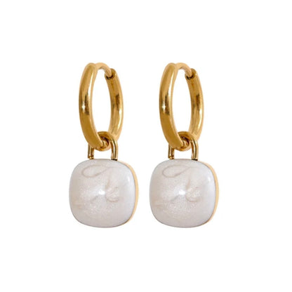 Bailey Drop Hoops - 18K Gold Plated Hoop Earrings for Women | ENNVY