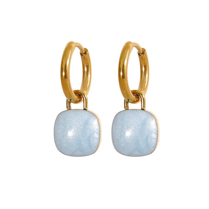 Bailey Drop Hoops - 18K Gold Plated Hoop Earrings for Women | ENNVY