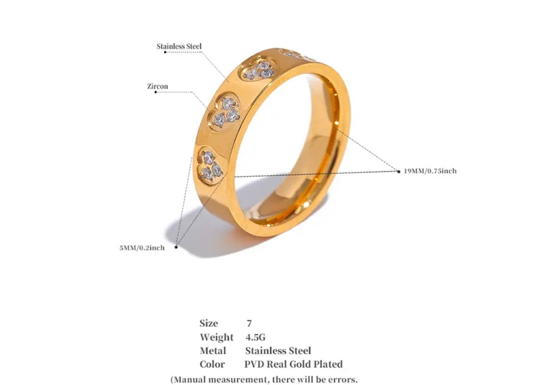 Modest Heart Ring