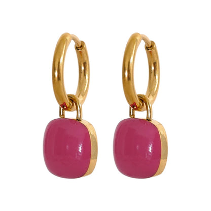 Bailey Drop Hoops - 18K Gold Plated Hoop Earrings for Women | ENNVY