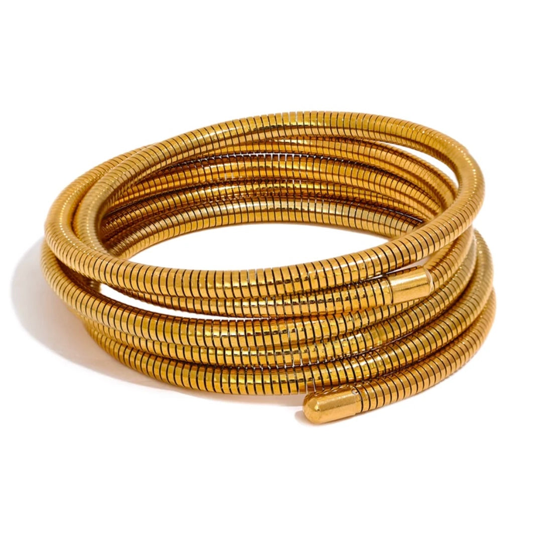 Rayne Multilayer Bracelet - 18K Gold Plated Bangle Bracelet for Women | ENNVY