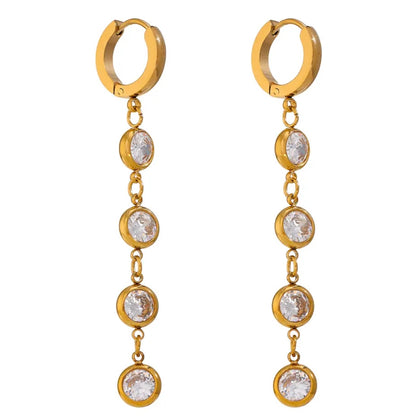 London Dangle Earrings - 18K Gold Plated Drop Earrings for Women | ENNVY