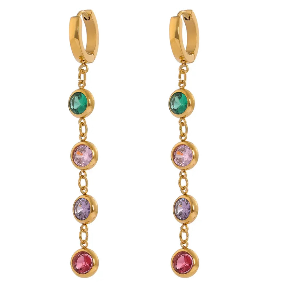 London Dangle Earrings - 18K Gold Plated Drop Earrings for Women | ENNVY