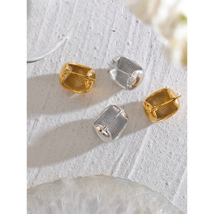 Bold Intentions Hoops - 18K Gold Plated Huggie Hoop Earrings for Women | ENNVY
