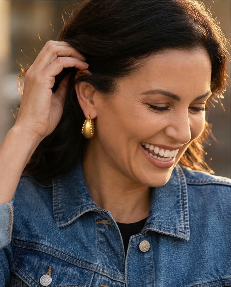 Just Because Hoops - 18K Gold Plated Jewelry for Women | ENNVY