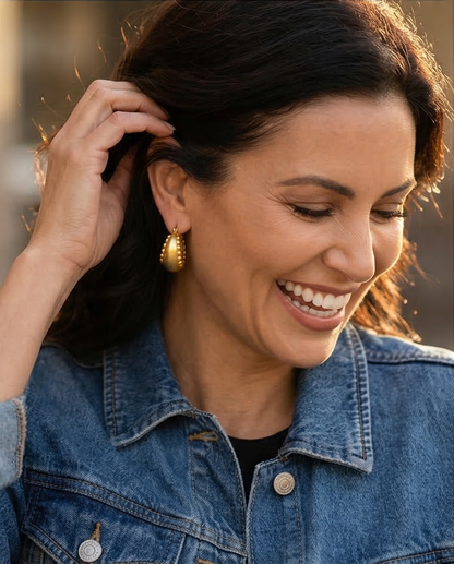 Just Because Hoops - 18K Gold Plated Jewelry for Women | ENNVY