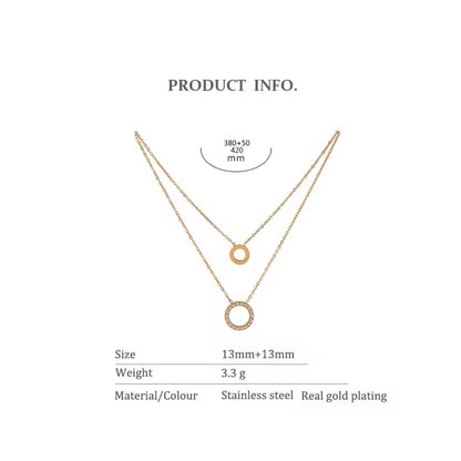 Still Me, Always Layered Necklace - 18K Gold Plated Layered Necklace for Women | ENNVY